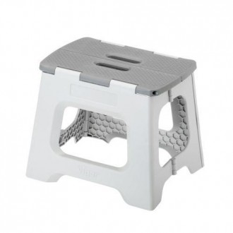 TABURETE COMPACT PLEGABLE 27CM GRIS 8913