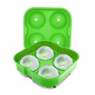 MOLDE SILICONA 4 HIELOS 5,5CM VERDE FIK 182