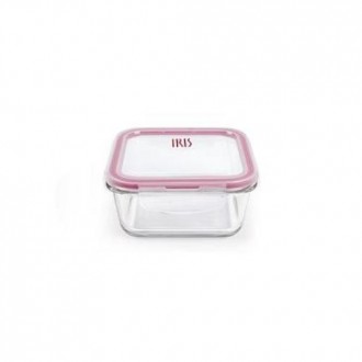 CONTENEDOR CUADRADO VIDRIO 690 ML. 8606-V