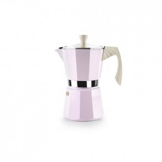 CAFETERA ALUMINIO VENETO ROSA 9 TAZAS 627809