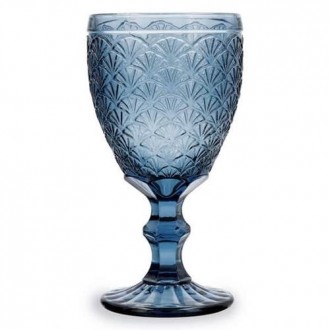 COPA VINO 30CL (CAJA 6) AZUL BLUE MOON 7754015