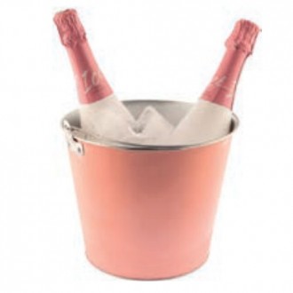 CUBITERA METALIZADA CON ASA ROSA 5L KOALA