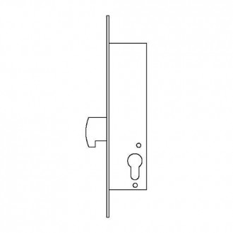 CERRADURA PUERTA METALICA 2241/25/3AI TESA