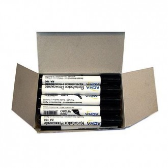 ROTULADOR PERMANENTE FINO (CAJA DE 10) NEGRO 45230