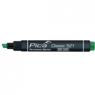 MARCADOR PERMANENTE PICA TIPO PINCEL VERDE