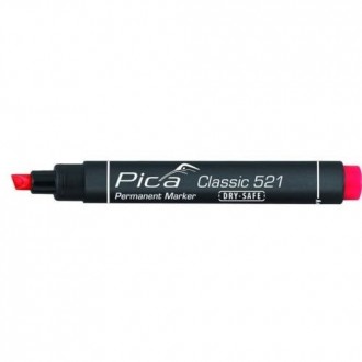 MARCADOR PERMANENTE PICA TIPO PINCEL ROJO