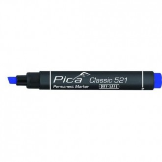 MARCADOR PERMANENTE PICA TIPO PINCEL AZUL
