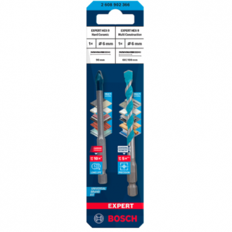 CONJUNTO BROCA CERAMIC HEX-9 +MULTIC HEX-9 6MM