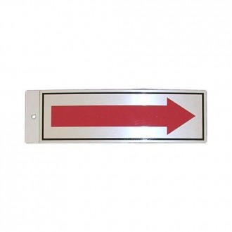 SILUETA ALUMINIO FLECHA ROJA 014