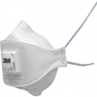 MASCARILLA PARTICULAS FFP2 CON VALVULA 9322+BLK