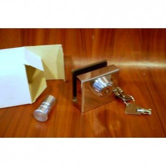 CANDADO PUERTA CRISTAL SUELO L-301