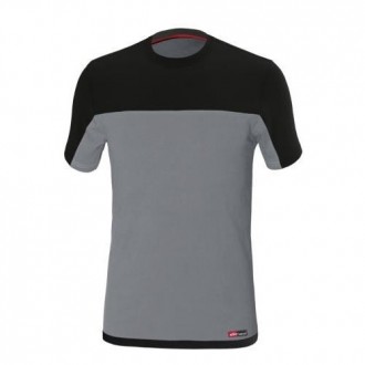 CAMISETA STRETCH GRIS/NEGRO 8772 T-L