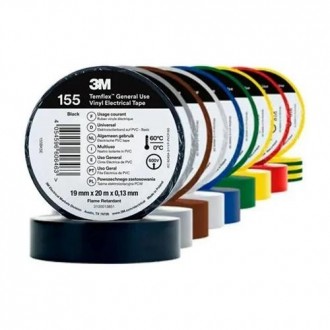 CINTA ELÉCTRICA PVC TEMFLEX 155 PVC AMAR 19MMX20M