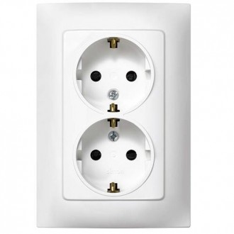 DOBLE BASE ENCHUFE C/TT BLANCO. SER 10 F1091459030