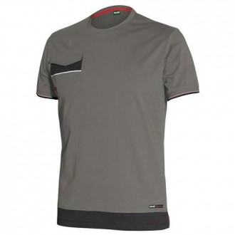 CAMISETA BOOM GRIS 100% ALGODON T. L 8810B-080-L