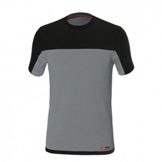 CAMISETA STRETCH GRIS/NEGRO 8772 T. 3XL