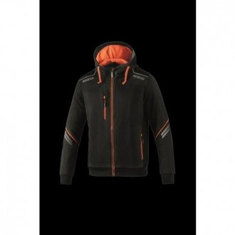 SUDADERA TECNICA COLORADO NEGRO/NARANJA T.2XL