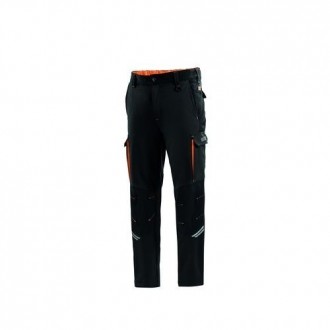 PANTALON TECNICO OREGON NEGRO/NARANJA T.L