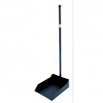 RECOGEDOR METALICO NEGRO MANGO DE 76CM. 71300