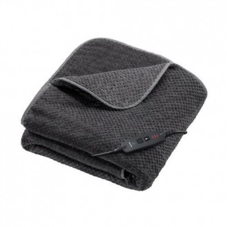 MANTA TERMICA SUAVE 180X130CM 100W GRIS HD-65