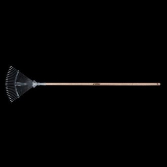 ESCOBA JARDIN AJUSTABLE MANGO DE MADERA VIVR202