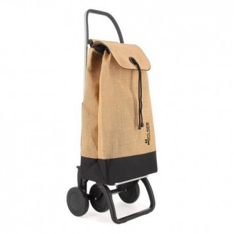 CARRO COMPRA I-MAX YUTE BI 43L NATURAL-NEGRO 2/4RU