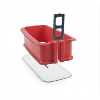 MOLDE DESMONTAB SILICONA RECTANG BASE CRISTAL 28CM