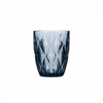VASO BAJO VIDRIO AZUL 6UDS 28CL MAIA QUID 5428064