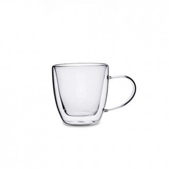 TAZA DOBLE PARED VIDRIO TRANSPAR 15CL SERENIA QUID