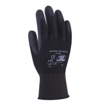 GUANTE SUPERCONTACT N NEGRO TALLA 9 SC-2000