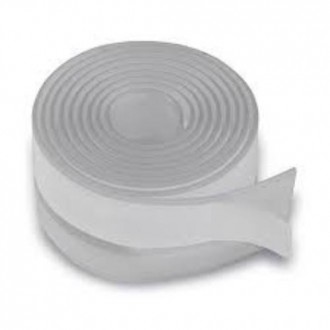 BURLETE PVC EXPANDIDO ADHESIVO 38MMX1M TRANSP.