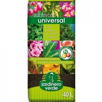 SUBSTRATO UNIVERSAL JARDINERO VERDE 40L.