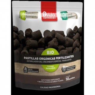 PASTILLAS ORGANICAS FERTILIZANTES BIO 10 UDS