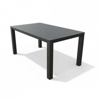 MESA RESINA JULIE 147X90CM GRAFITO 246187