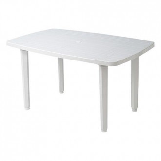 MESA RECTANGULAR 140X90 CM BLANCA 4022