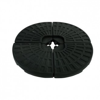 PIE PARASOL PLAST. RELLENABLE 52L. NEGRO PIEDPA030