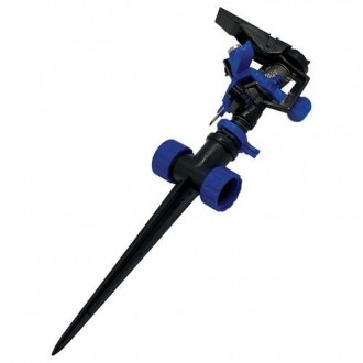 ASPERSOR DE IMPACTO DE DOBLE SALIDA C/ PINCHO 1/2"