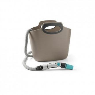 KIT MANGUERA BOLSA EXTENSIBLE 30M GRIS AQUAPOP