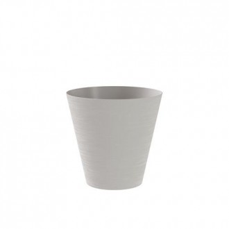 MACETA CON RESERVA DE AGUA 20CM.BLANCO CLOUD  HOOP