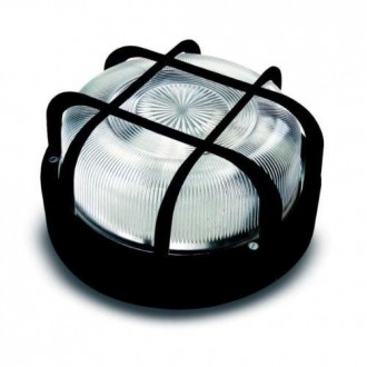 APLIQUE REDONDO E27 100 W. NEGRO 4411G