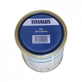 ESMALTE TITANLUX 750 ML. 551 001 AZUL MARINO