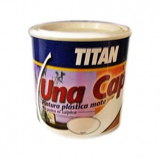 PINTURA PLASTICA INTERIOR 1 CAPA BLANCO TITAN 750