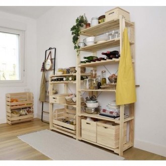 ESTANTERIA EVOLUTION NEW 5 BALDAS PINO EVET50.99