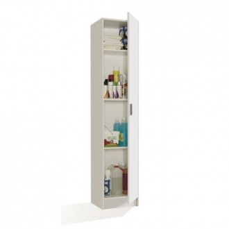 ARMARIO MULTIUSOS 1 PUERTA BLANCO 180X37X37 07141O