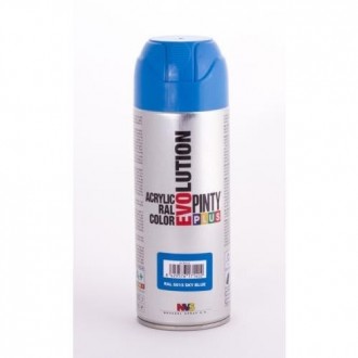 PINTURA SPRAY PINTY PLUS AZUL BRILL.RAL 5015 520ML