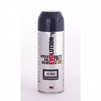 PINTURA SPRAY PINTY PLUS GRIS RAL 7016 520ML.