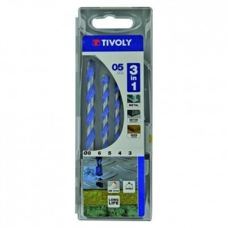 ESTUCHE BROCAS MULTI-MATERIAL 3 EN 1 3-4-5-6-8 MM