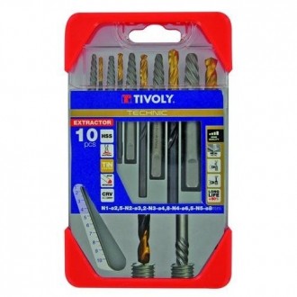 EXTRACTOR TORNILLOS ROTOS+BROCAS TECHNIC