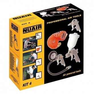 KIT PISTOLAS PINTAR 4 PIEZAS NUAIR