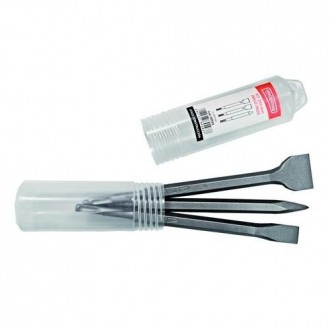 KIT SDS-PLUS PUNTERO+CINCEL+CINCEL ANCHO 250MM